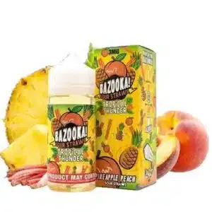 Pineapple Peach By Bazooka Sour Straws Tropical Thunder