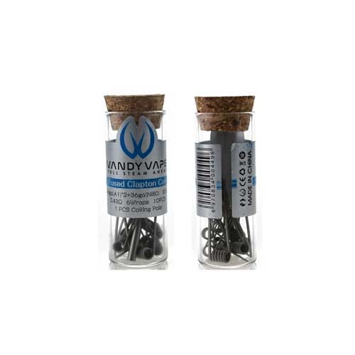 Fused Clapton Prebuilt Coil Ni80 26GA(A1)*2+36GA By Vandy Vape