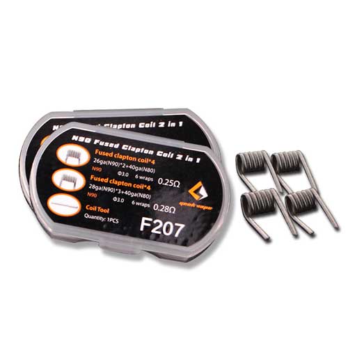 Fused Clapton Prebuilt Coil Ni80 26GA(A1)*2+36GA By Vandy Vape