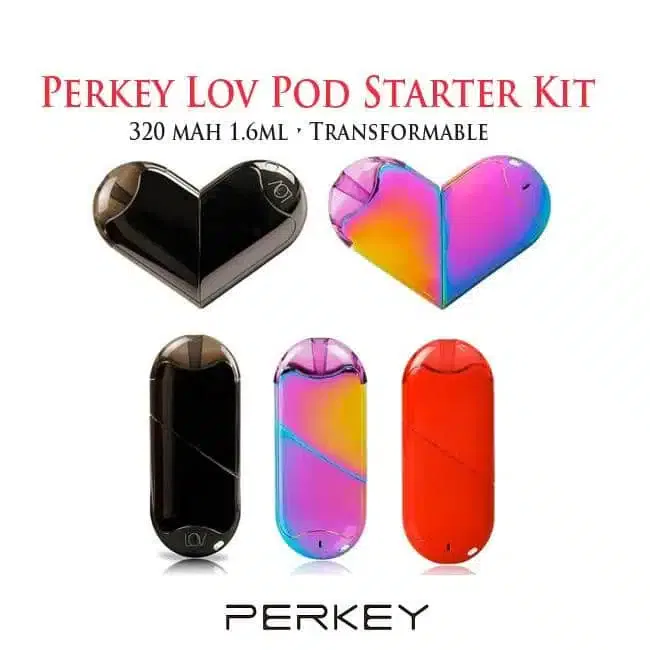 Perkey Lov Transformable Pod System Kit 320mAh & 1.6ml