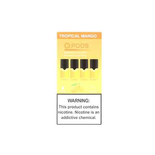 QPODS Salt Nic Oil Cartridge 0.9ml 4PCS/Pack, support JUL & JCo1 - Image 6