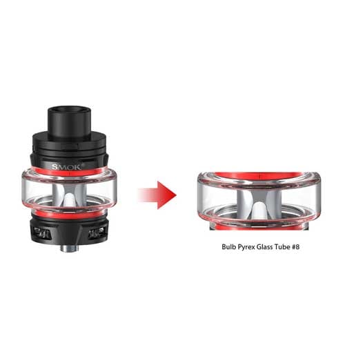 ⁦SMOK Pyrex Bulb Glass Tube for Stick V9 Max Tank 1pc/pack⁩ - الصورة ⁦2⁩