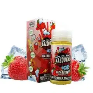 Strawberry ICE By Bazooka Sour Straws Tropical Thunder