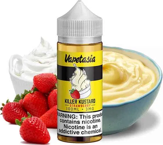 Killer Kustard Strawberry By Vapetasia 100ml 3mg