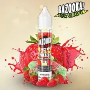 Strawberry Salt Nic by Bazooka Sour Straws