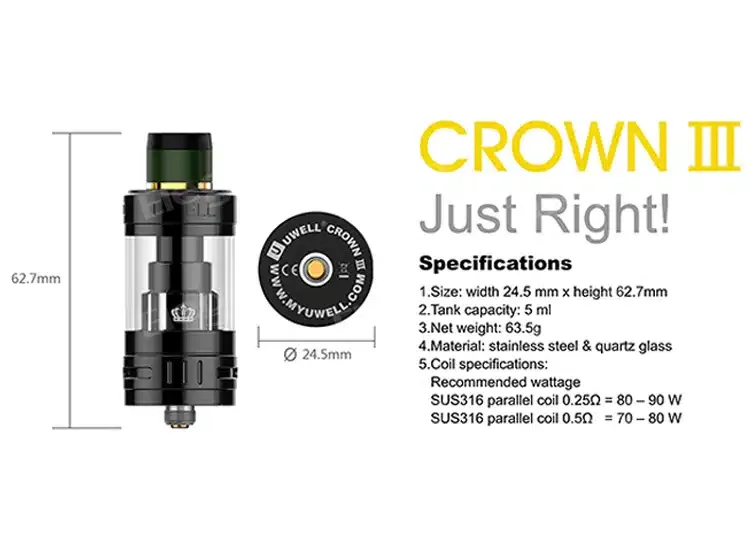 Uwell Ironfist 200W TC Box Kit with Crown 3 - Image 7