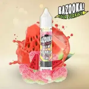 Watermelon Salt Nic by Bazooka Sour Straws 