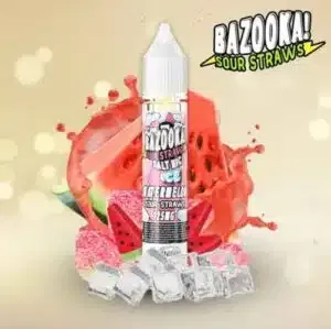 Watermelon ICE Salt Nic by Bazooka Sour Straws
