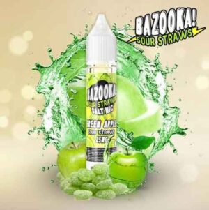 Green Apple Salt by Bazooka Sour Straws 
